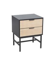 Тумба прикроватная SIGNAL MAGO S1 дуб/черный мат