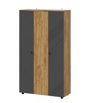 Шкаф NN Мебель (МС Байкал К) Дуб Золотой/Графит, трехстворчатый (SAFE)