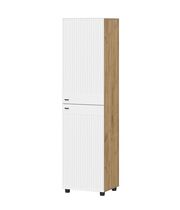 Пенал SV-МЕБЕЛЬ (МС Милан К) Дуб Золотой/Белый Матовый