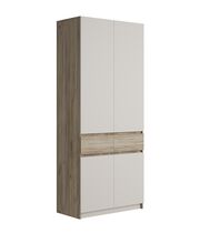 Шкаф МК Стиль БОСТОН ШК-001 ЛДСП дуб крафт серый/кашемир