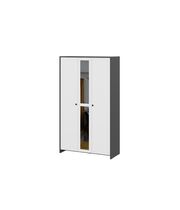 Шкаф трехстворчатый NN Мебель (МС Дольче К) Графит/Белый