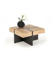 Стол журнальный HALMAR SEVILLA S дуб крафт/черный