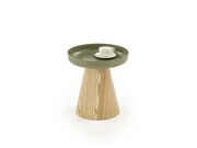 Стол журнальный HALMAR GINA зеленый/натуральн..