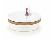 Стол журнальный HALMAR MICHELLE белый/дуб зол..