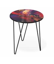 Стол журнальный Sheffilton SHT-CT27 амарантовый/черный муар