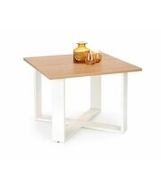 Стол журнальный HALMAR CROSS дуб золотой/белый, 67/50