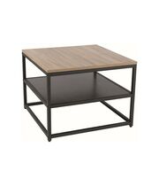 Стол журнальный SIGNAL AMBER B дуб/черный 55/55