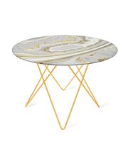 Стол журнальный Sheffilton SHT-TU37/ТТ32 60 СТЕКЛО/МДФ золотой/золотистый пепел