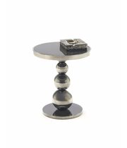 Стол журнальный HALMAR CARLA черный/серебряный