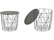 Стол журнальный HALMAR MARIFFA серый/черный, ..