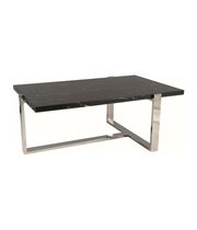 Стол журнальный SIGNAL VELA A черный мрамор/серебряный 109/66