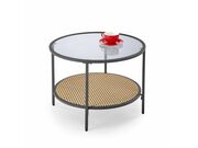 Стол журнальный HALMAR DAKOTA дымчатый/натура..