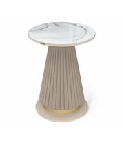 Стол журнальный Sheffilton SHT-CT38-C2 корица/мраморное золото