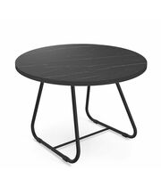 Стол журнальный Sheffilton SHT-S38/ЛДСП 70 артикул Сж-110 черный муар/камень пьетра гриджио черный