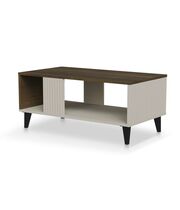 Стол журнальный HALMAR RANDOM 2 LAW-1 кашемир/орех/черный