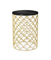 Стол журнальный Sheffilton SHT-CT24-1 золото/черный муар