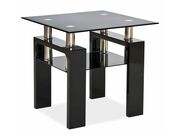 Стол журнальный SIGNAL LISA D черный/хром..
