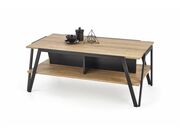 Стол журнальный HALMAR VOLTA дуб золотой/черн..