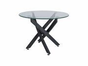 Стол журнальный SIGNAL AGIS A прозрачный/черн..
