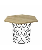 Стол журнальный Sheffilton SHT-TU49/TT20 60 ЛДСП артикул SHT-СЖ2 черный муар/дуб песочный