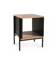 Стол журнальный SIGNAL KARINA B дуб/черный мат 40/40