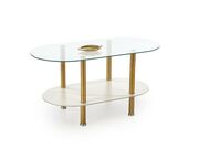 Стол журнальный HALMAR DUCAT белый мрамор/про..