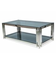 Стол журнальный SIGNAL FOSSIL A дымчатый/серебряный, 120/60/40