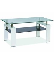 Стол журнальный SIGNAL LISA II белый/хром