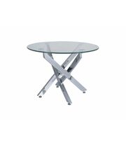 Стол журнальный SIGNAL AGIS A прозрачный/хром, 60/45