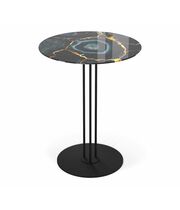 Стол журнальный Sheffilton SHT-CT55/H43 титановый кварц/черный муар