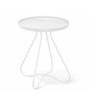 Стол журнальный Sheffilton SHT-CT3 артикул Сж-73 белый муар (+)