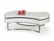 Стол журнальный HALMAR AUREA белый/хром, 115/..