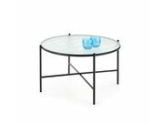 Стол журнальный HALMAR ROSALIA бесцветный/чер..