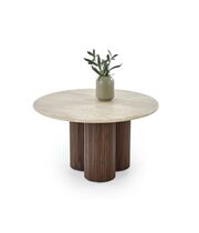 Стол журнальный HALMAR DOROTEA травертин/орех