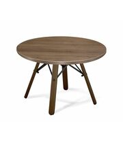 Стол журнальный Sheffilton SHT-S70/ЛДСП 60 темный орех/черный муар/орех тьеполо