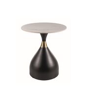 Стол журнальный SIGNAL VIRGO белый/черный/золотой 50