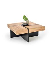 Стол журнальный HALMAR SEVILLA дуб крафт/черный, 100/47