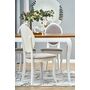 Стол обеденный HALMAR WINDSOR дуб темный/белый, 160-240/90/76