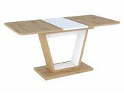 Стол обеденный SIGNAL NIGEL дуб артизан/белый..