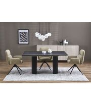 Стол обеденный HALMAR BOLERO черный дуб/черный, 160-250/90/76