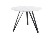 Стол обеденный SIGNAL TETIS белый мрамор/черн..