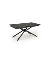 Стол обеденный HALMAR VITORINO черный мрамор/черный 160-220/90