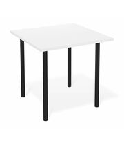 Стол Sheffilton SHT-TU66/TT 80/80 ЛДСП черный/белый снег