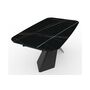 Стол обеденный SIGNAL AVANGARD II Ceramic Noir Laurent черный/черный мат 160-240/90