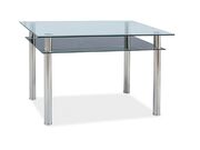 Стол обеденный SIGNAL MADRAS прозрачный/хром,..