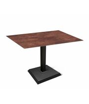 Стол Sheffilton SHT-TU5-BS2/TT21-6 100/75 керамика  чёрный/коричневая сепия