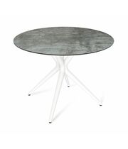 Стол Sheffilton SHT-TU30/ТT27-1 90 пластик HPL артикул SHT-СП18 белый/бостон темный