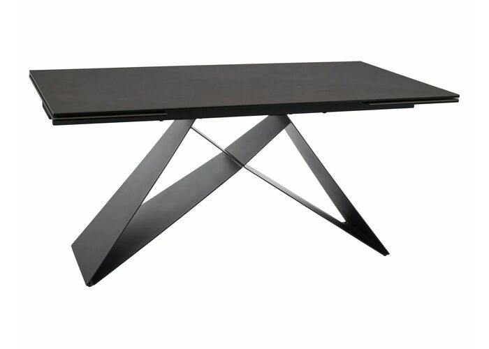Стол обеденный SIGNAL WESTIN Ceramic Ossido Bruno коричневый/черный мат, 160-240/90