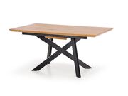 Стол обеденный HALMAR CAPITAL дуб золотой/чер..