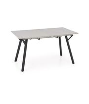 Стол обеденный HALMAR BALROG 2 светло-серый/черный, 140-180/80/77